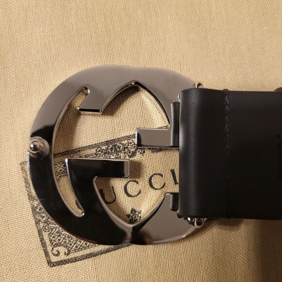 Gucci GG Black Marmont Belt 44/110